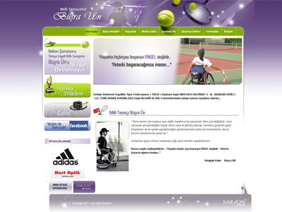 Sponsorluk Web Tasarımı Milli Tenisçi Büşra Ün
